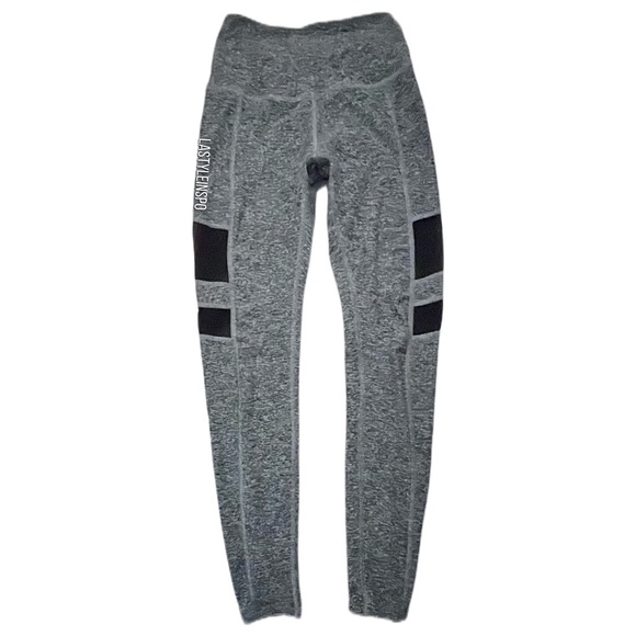 REVOLVE Beyond Yoga High Waisted Leggings Mesh Soft Gray  Small - Picture 2 of 3